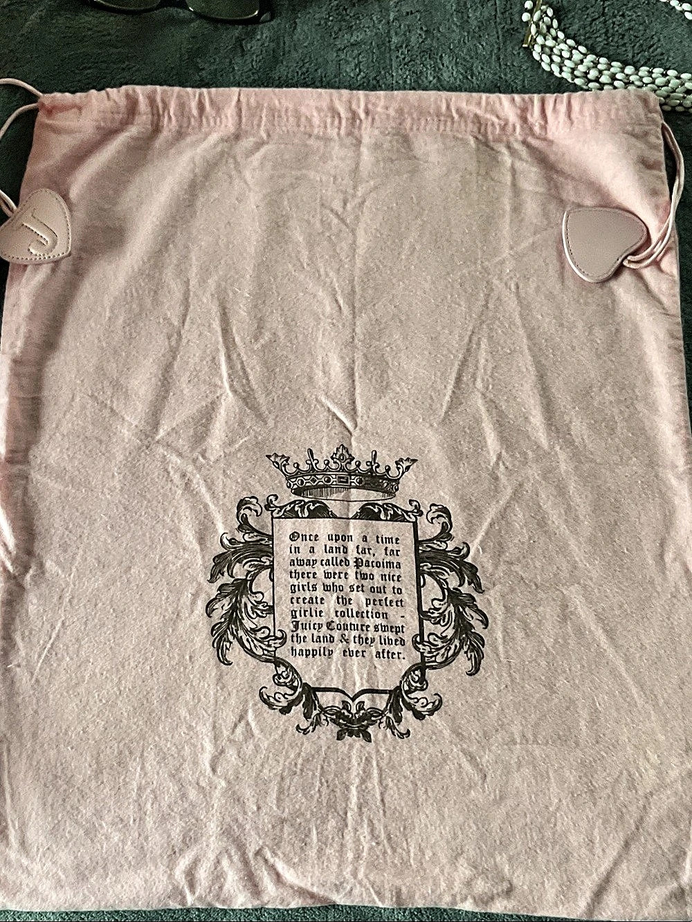 Juicy Couture Vintage Storybook Dust Bag Pink
